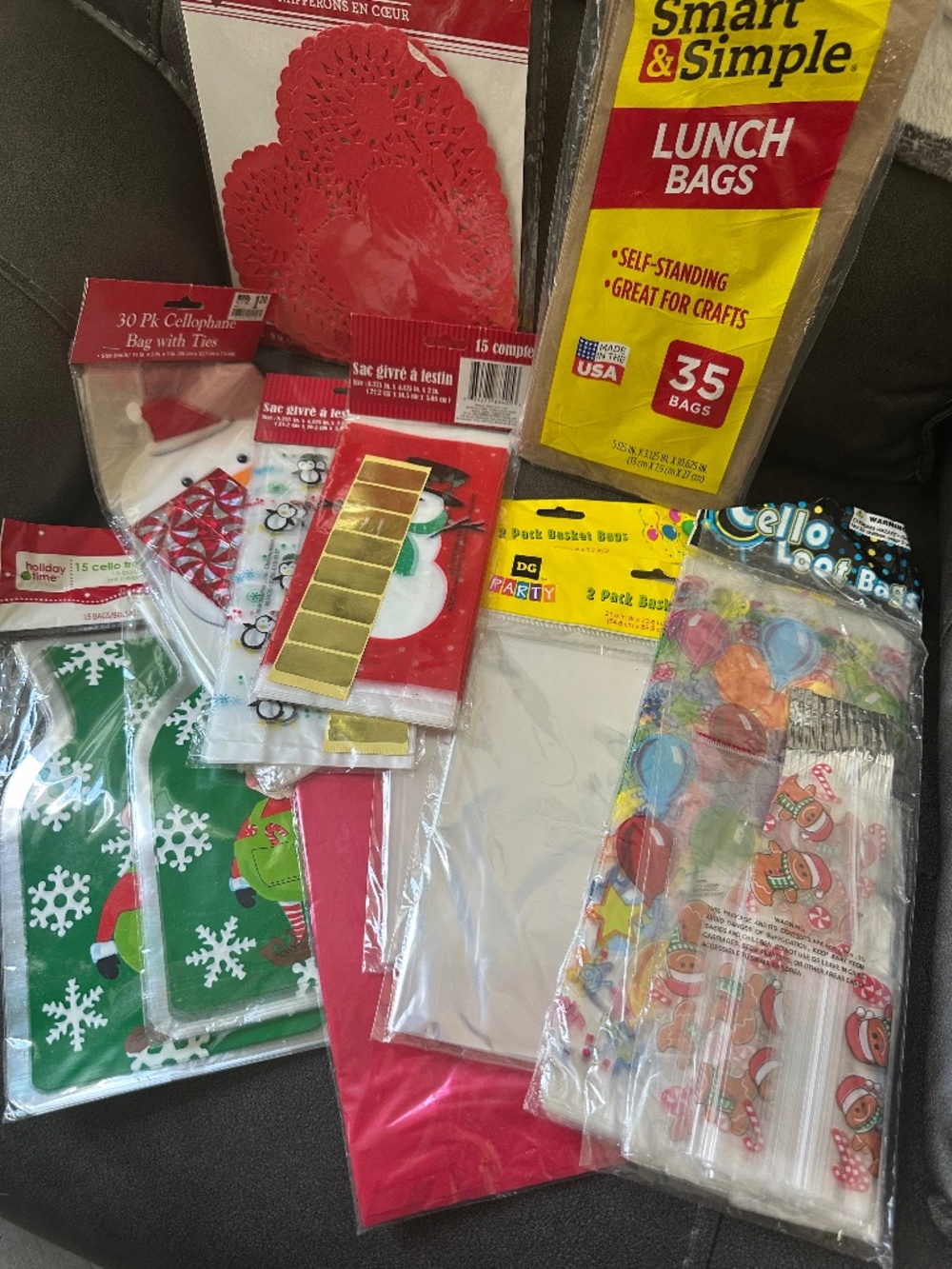 Christmas Treat Bags and Craft Items